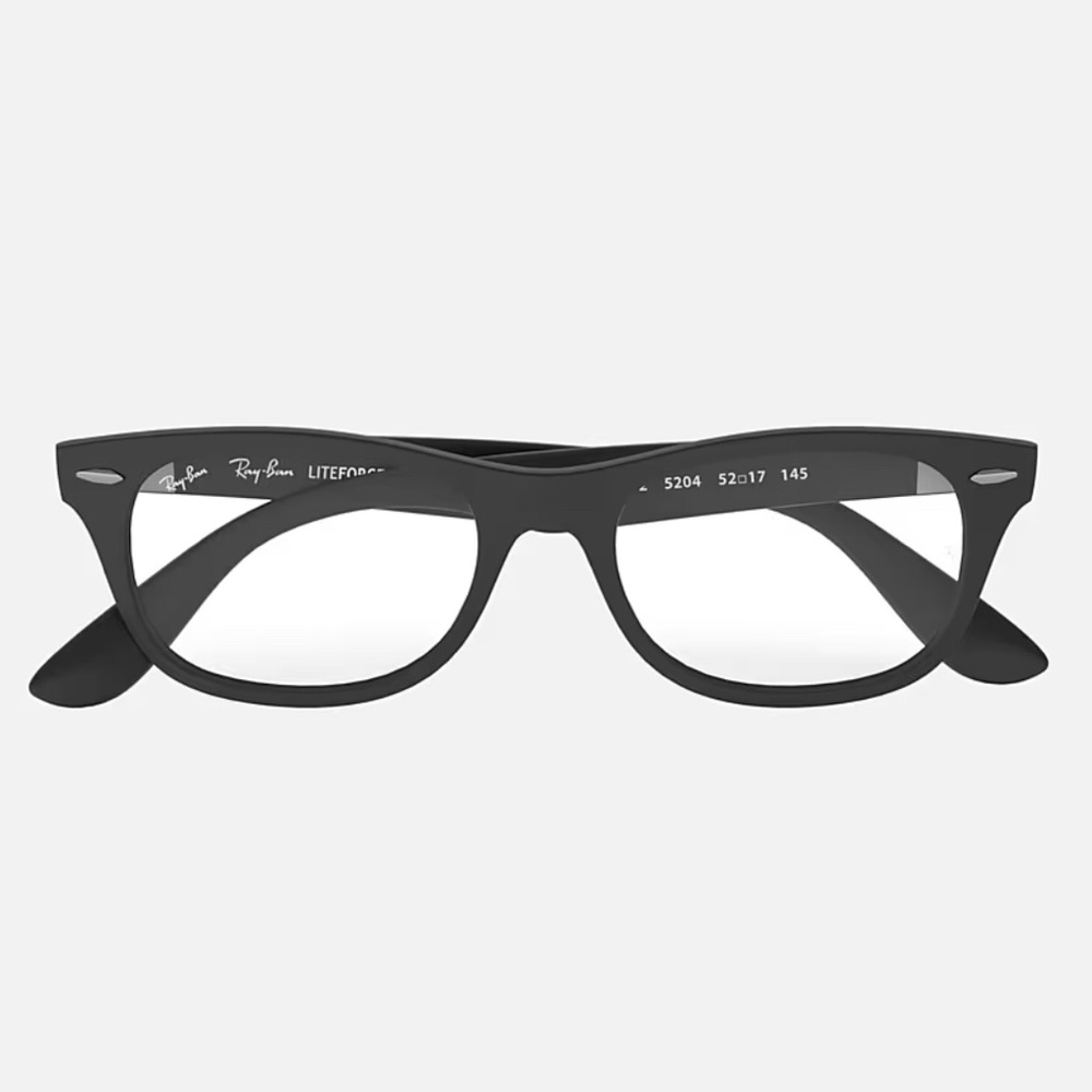 RayBan Liteforce Frames RB 7032 Matte Black Made in Italy
